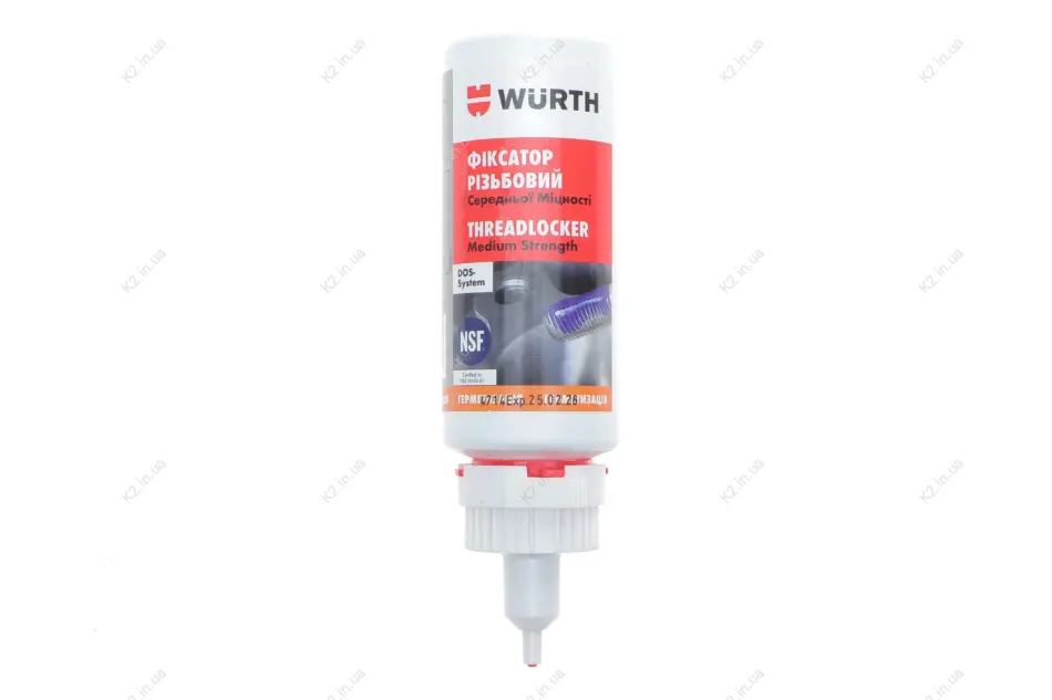 Герметик стопорний сер.міцності DOS-S.50g {арт. 08 Wurth 0893243050 (фото 1)