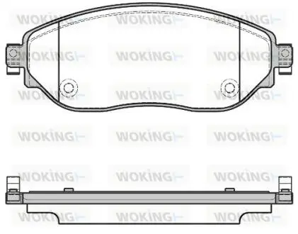 Тормозные колодки передние Trafic3 / VivaroB Woking P17173.08