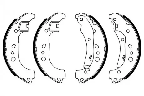 Гальмівні колодки барабанні AUDI / SEAT / SKODA / VW \ '\' 17 >> BOSCH 0986487959