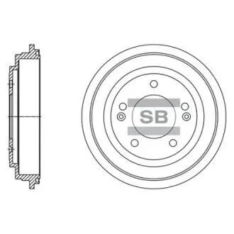 Шт. гальмівний барабан Hi-Q (SANGSIN) SD1130 (фото 1)
