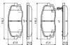 Гальмівні колодки дискові HYUNDAI / KIA i10 / Picanto \ '\' F "04 >> BOSCH 0986495377 (фото 1)