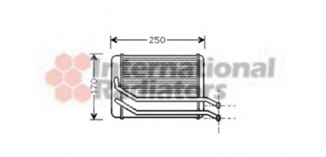Радиатор отопителя SANTA FE ALL MT / AT 00- Van Wezel 82006118 (фото 1)