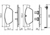 Комплект тормозных колодок, дисковый тормоз BOSCH 0986494447 (фото 7)