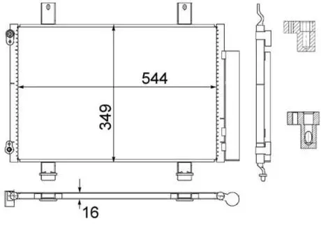 Радиатор кондиционера MAHLE KNECHT AC 456 000S
