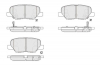 Тормозные колодки зад. Mazda 6 / Outlander III / ASX / 10- KBP-5551