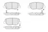 Гальмівні колодки зад. Mazda 6 / Outlander III / ASX / 10- KBP-5551