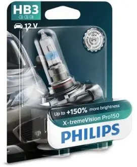 Автолампа X-tremeVision Pro150 HB3 P20d 60 W прозрачно-голубая PHILIPS 9005XVPB1