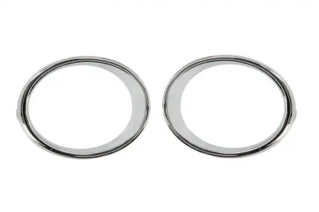 Рамка галогена передн лів/прав (комплект, хром) RENAULT KADJAR 06.15-10.18 BLIC 6502076090915P (фото 1)