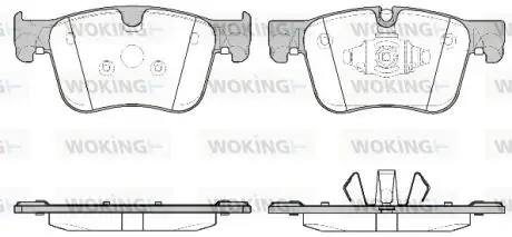 Тормозные колодки передние 3008new / 5008new / 508new / Rifter (диск 304mm) Woking P14603.10