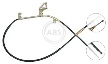 Трос ручного тормоза Passat (00-05) Пр. A.B.S K18368