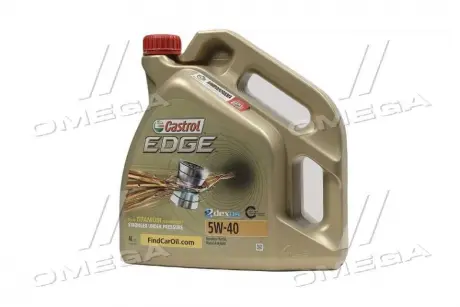 Масло моторне EDGE 5W-40 C3 / 4л. / (API SN / CF, ACEA C3, MB 229.31, BMW LL-04) CASTROL 1535F3