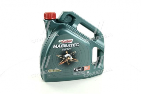 Моторное масло Magnatech Diesel DPF / 5w40 / 4л. / (ACEA C3, API SN / CF) CASTROL 15C4AA