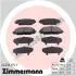 Тормозные колодки дисковые ZIMMERMANN 243361751 (фото 1)