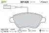Тормозные колодки дисковые ALFA / CITROEN / FIAT / PEUGEOT Mito / Bravo / Doblo / Bipper "1,2-1,9" F "01 >> 301426