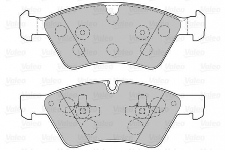 Тормозные колодки дисковые MERCEDES GL-Class / M-Glass / R-Class "3,0-5,0" F "05 >> Valeo 301107