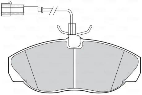 Тормозные колодки дисковые CITROEN / FIAT / PEUGEOT Jumper / Ducato / Boxer "F" 94-02 Valeo 301429
