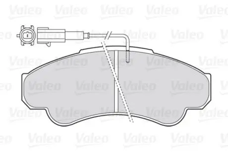Тормозные колодки дисковые CITROEN / FIAT / PEUGEOT Jumper / Ducato / Boxer "F 94 >> Valeo 301569