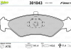 Тормозные колодки дисковые FORD / MAZDA Fiesta / Escort / 121 "1,0-1,8" F "89-08 Valeo 301043 (фото 1)