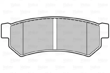 Тормозные колодки дисковые CHEVROLET Lacetti / Nubira "1,4-2,0" R "05-11 Valeo 301343