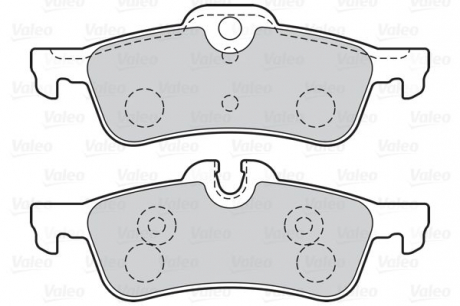 Тормозные колодки дисковые MINI Cooper / One / Works "1,4-1,6" R "01-07 Valeo 302040 (фото 1)