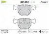 Гальмівні колодки дискові BMW 5/7 / X3 / X5 "2,0-5,0" F "94-11 Valeo 301412 (фото 1)