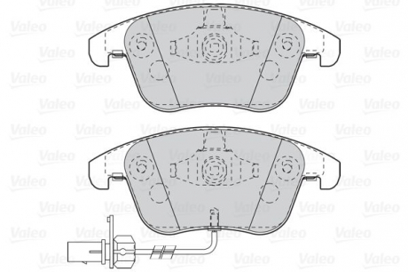 Тормозные колодки дисковые AUDI A4 / A5 / S5 "1,8-3,2" F "07-17 Valeo 302098