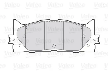 Тормозные колодки дисковые TOYOTA Camry "2,4-3,5" F "06 >> Valeo 301890