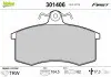 Тормозные колодки дисковые LADA Samara "1,1-1,5" F "86-06 301406