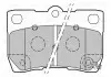 Тормозные колодки дисковые LEXUS GS / IS &quot;2,2-4,3&quot; R &quot;05-13 Valeo 301888 (фото 2)