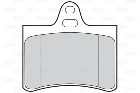 Тормозные колодки дисковые CITROEN C5 "1,6-3,0" R "01-08 Valeo 302021