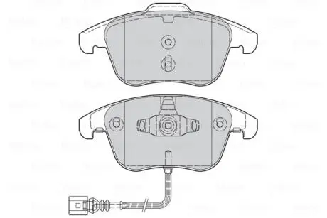 Гальмівні колодки дискові AUDI Q3 "1,4-2,0" F "11-18 Valeo 302261