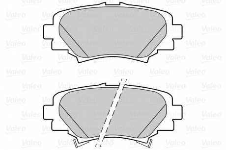 Тормозные колодки дисковые MAZDA 3 "1,5-2,2" R "13 >> Valeo 302288