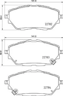 Комплект гальмівніх колодок з 4 шт. дисків BREMBO P83171