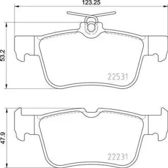 Комплект тормозных колодок с 4 шт. дисков BREMBO P24175