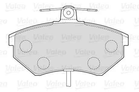 Тормозные колодки дисковые VAG A4-Exeo-Passat 1.6-2.0 F 94 Valeo 301484