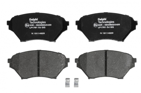 Тормозные колодки, дисковые Delphi LP1761 (фото 1)