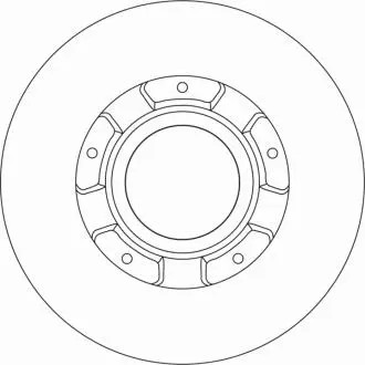 Диск тормозной (1 шт.) FORD Transit "R D = 308mm" 12 >> TRW DF6963S