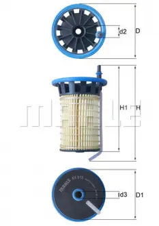 Фильтр топливный CITROEN Jumper &quot;15-19 MAHLE KNECHT KX515 (фото 1)