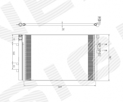 Радиатор кондиционера BMW X3 (F25) Signeda RC940226