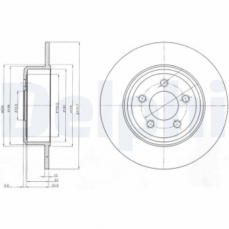 Тормозной диск Delphi BG4074