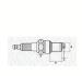 Свічка зпалювання CT6FMR ВАЗ 2108-099, DAEWOO LANOS 1.5 MAGNETI MARELLI 062000771304 (фото 1)