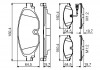 Комплект тормозных колодок, дисковый тормоз BOSCH 0986495347 (фото 5)