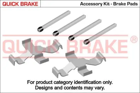 Монтажний компл., Гальм.колодкі QUICK BRAKE 1091039