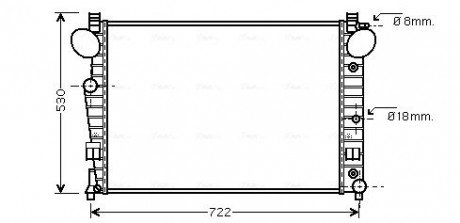 Радіатор (AVA) AVA COOLING MSA2308