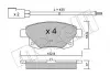 Комплект тормозных колодок с 4 шт. дисков Metelli 22-0681-0 (фото 2)