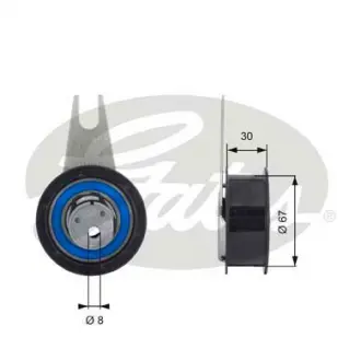 Ролик модуля натяжителя ремня Gates T43041