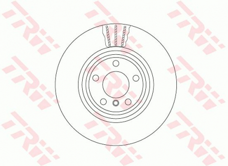 Тормозной диск двухсекционный TRW DF6602S