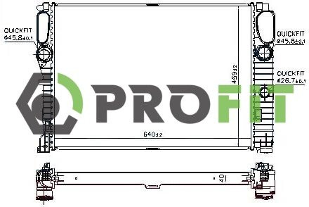 Радиатор охлаждения PROFIT 1740-0322