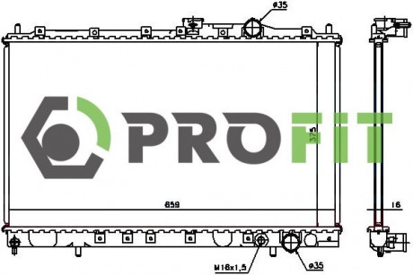 Радиатор охлаждения PROFIT 1740-0289