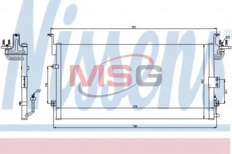 Конденсер кондиционера NISSENS 94775